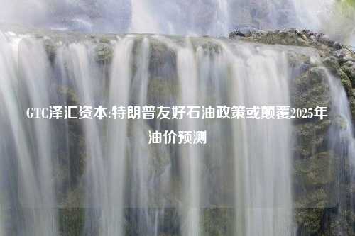 GTC泽汇资本:特朗普友好石油政策或颠覆2025年油价预测