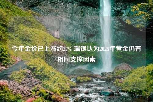 今年金价已上涨约27% 瑞银认为2025年黄金仍有相同支撑因素