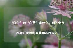 “自付”和“自费”有什么区别？北京普惠健康保哪些费用能理赔？