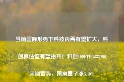 当前国际形势下科技内需有望扩大，科创板估值有望抬升！科创100ETF(588190)回调蓄势，国盾量子涨5.40%