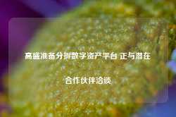 高盛准备分拆数字资产平台 正与潜在合作伙伴洽谈