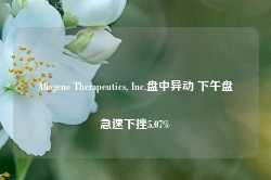 Allogene Therapeutics, Inc.盘中异动 下午盘急速下挫5.07%