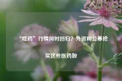 “吃药”行情何时回归？外资和公募抢买这些医药股